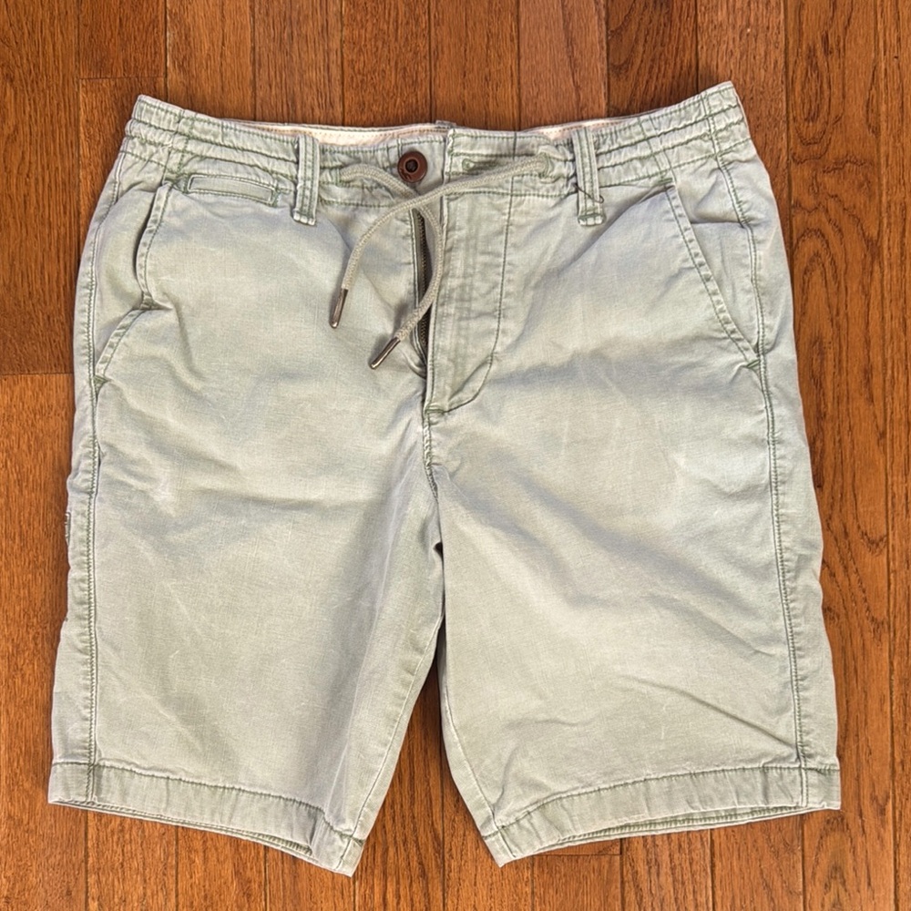 Hollister Classic Fit Men's Light Gray Casual Shorts 28 Waist